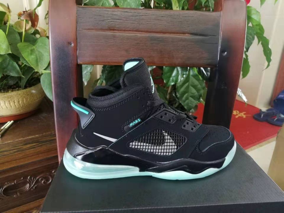 Jordan Mars 270 Black Jade Blue Shoes - Click Image to Close